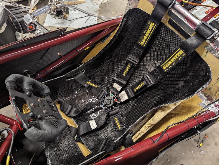 Custom Carbon Fiber Bucket Seat & Ergonomics Jig